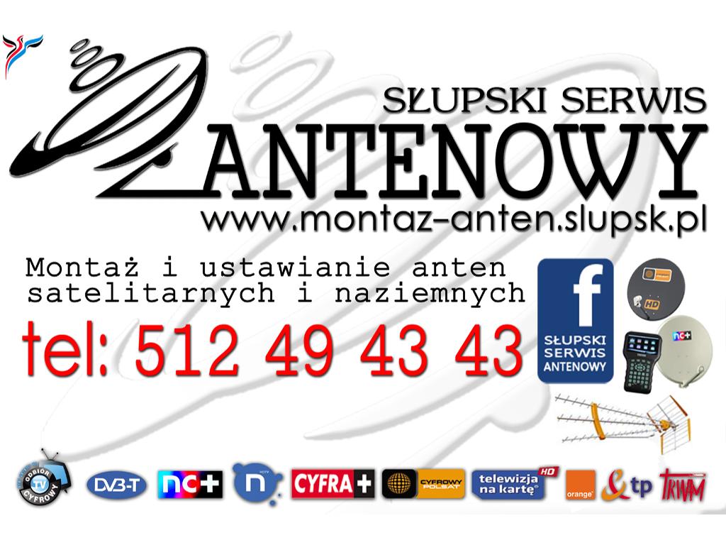 Montaż ustawianie anten tv-sat Słupsk, Ustka, pomorskie