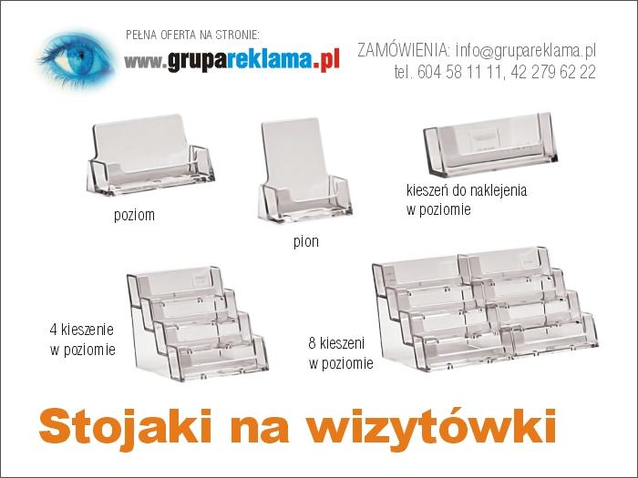 Stojaki na Wizytówki, na biurko, na ścianę, kaskadowe