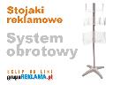 Stojaki Reklamowe-Stojak Reklamowy OBROTOWY, kieszenie z plexi-pleksi, różne formaty ulotek.