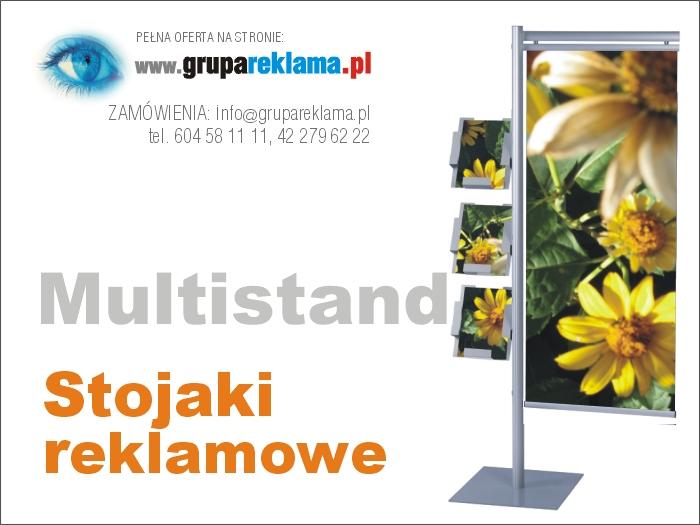 Multistand stojak reklamowy , różne konfiguracje stojaka