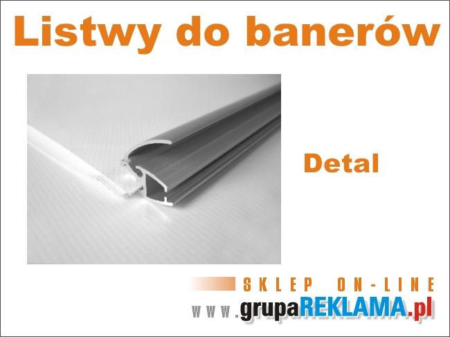 Listwy do banerów - profil aluminiowy anodowany