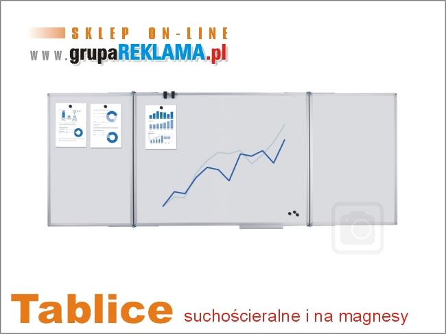 Tablice szkolne białe - magnetyczne suchościeralne