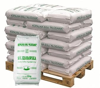 SÓL DROGOWA Z KŁODAWY, SÓL WORKOWANA 5 25 50 KG