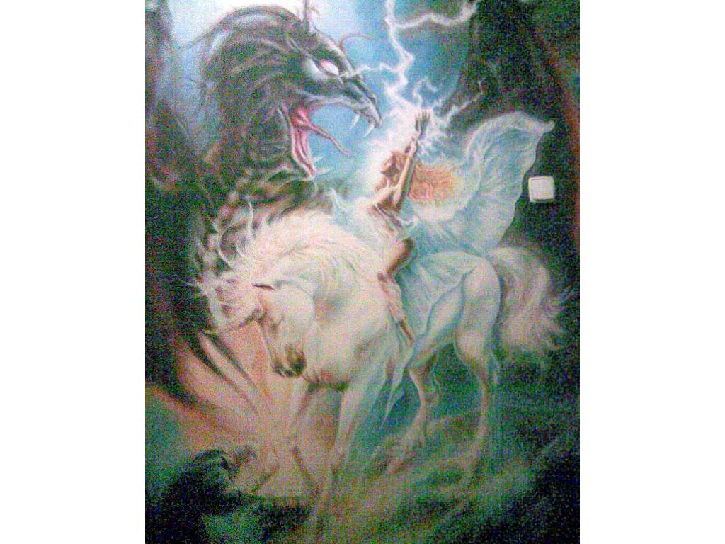 Malowidło ścienne fantasy ( plakatówka)