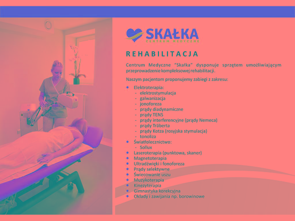 Centrum medyczne Skałka-Dom seniora,ZOL,Rehabilitacja, Poradnie specj.