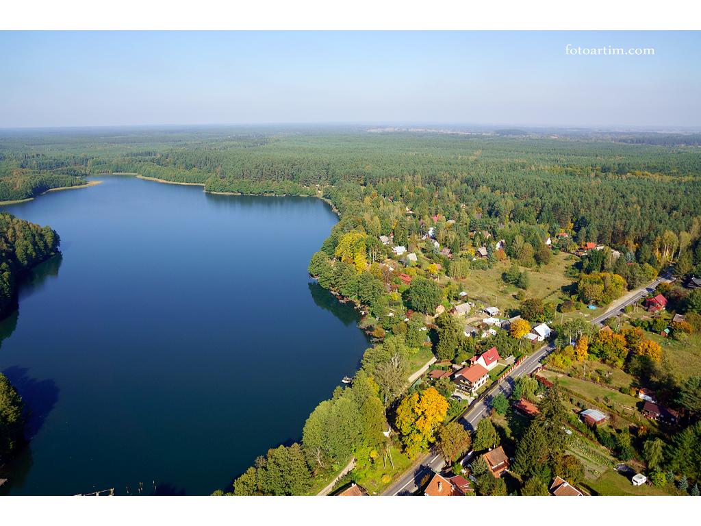 Zdjecia z lotu ptaka - Jezioro Dłużek