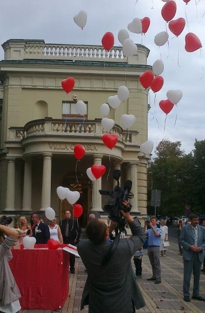 Balony z helem na ślub, imprezę firmową, event.