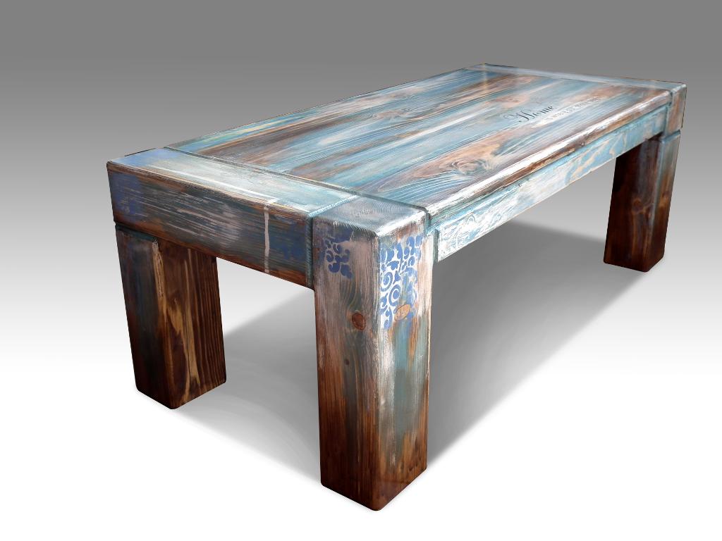 Vintage Coffee Table, wym. 105x48x38cm, drewno sosna