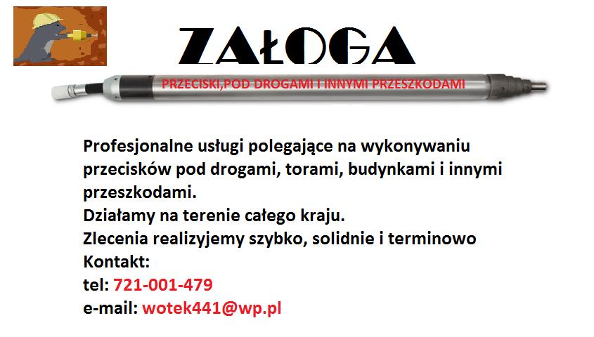 Przeciski pod drogami metodą bez-wykopową, Łowicz, łódzkie