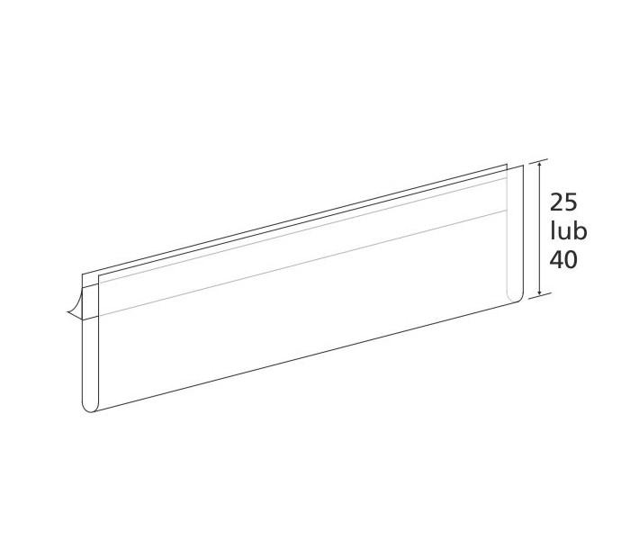 Listwa cenowa Producent, listwa do regałów, LH1BT40