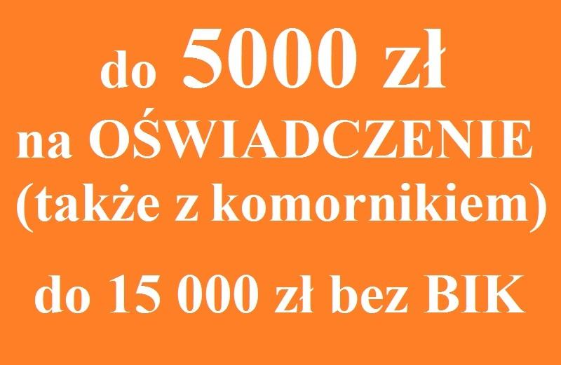 Pożyczki na oświadczenie do 5000 zł, bez BIK do 15 000 zł, kredyty, Poznań, Szamotuły, Wągrowiec, wielkopolskie