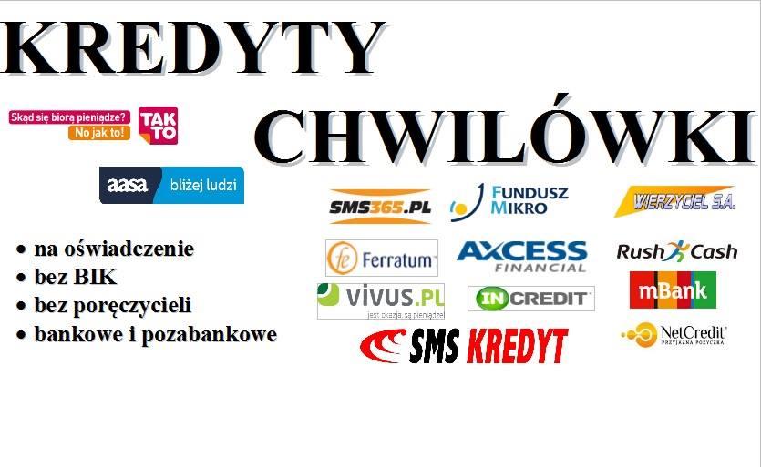 Kredyty Chwilówki bez BIK, Jasło, Krosno, Strzyżów, podkarpackie