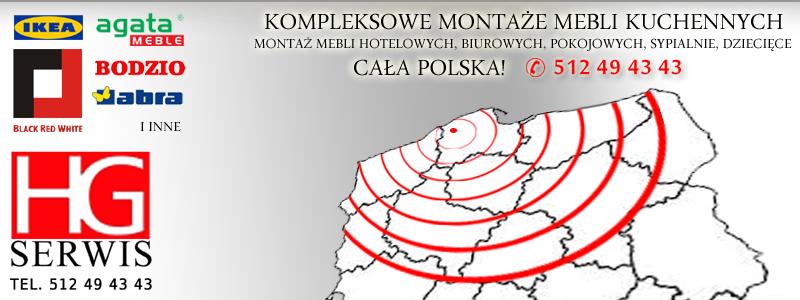 Montaż mebli, kuchni, materiałów POS, bilboardów - firma monterska, Słupsk, pomorskie