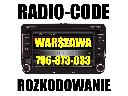 Kod do radia, rozkodowanie radia RADIO-CODE oblokowanie WARSZAWA, Warszawa, mazowieckie