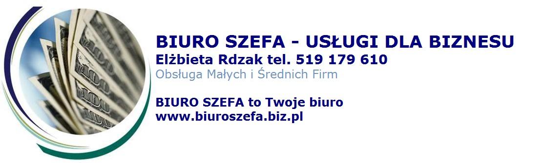 BIURO SZEFA - usługi księgowe  w Łodzi ul. Przybyszewskiego 99/5, Łódź, łódzkie