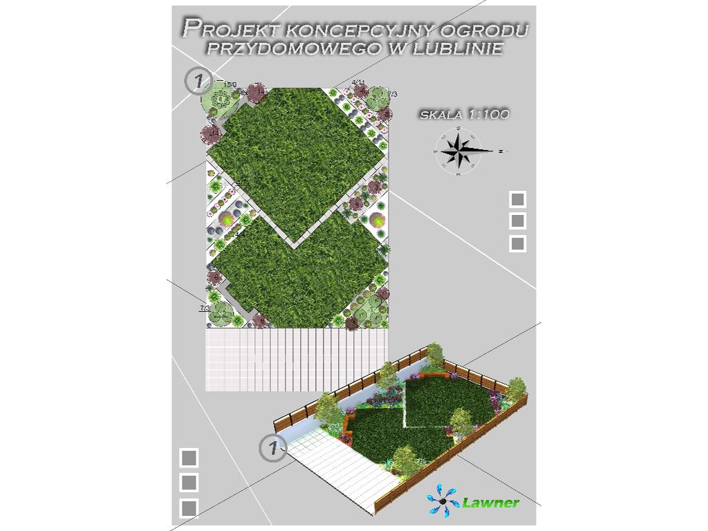 Projektowanie ogrodów - Lawner Ogrody- Wykonawstwo=Projekt GRATIS, Lublin, Warszawa, Kraków, lubelskie