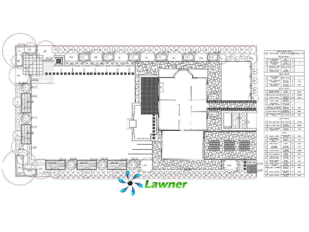 Projektowanie ogrodów - Lawner Ogrody- Wykonawstwo=Projekt GRATIS, Lublin, Warszawa, Kraków, lubelskie