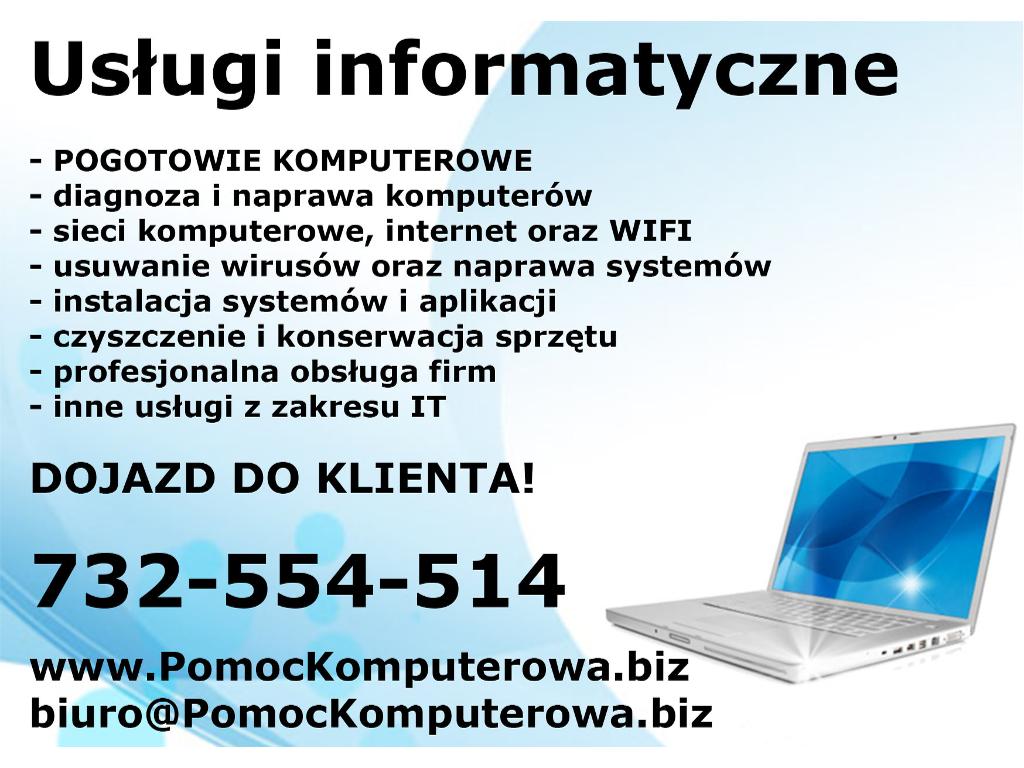 PomocKomputerowa.biz  Usługi Informatyczne  Serwis, Warszawa, mazowieckie