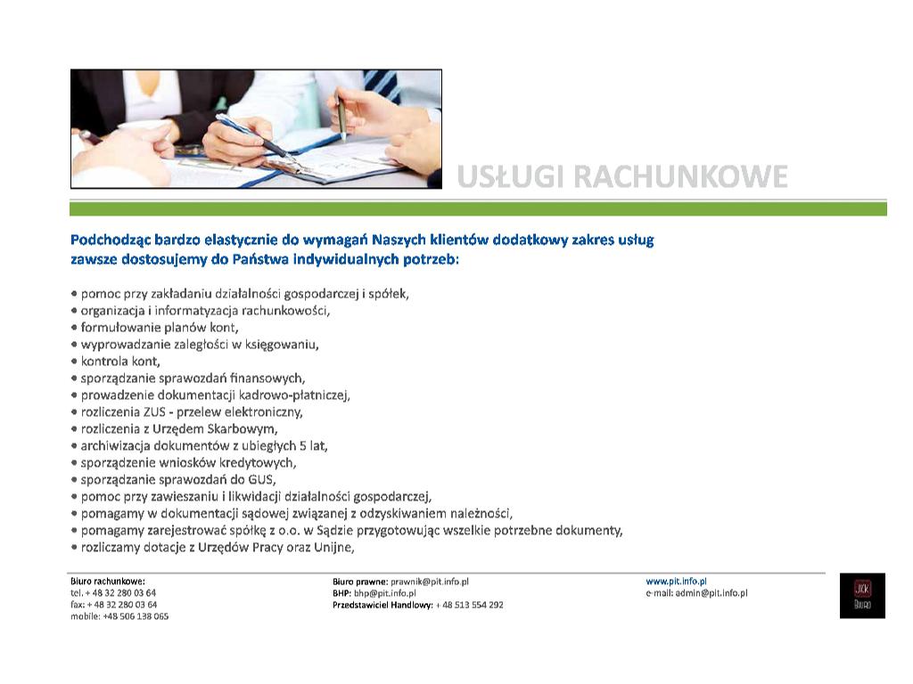 PROFESJONALNE i TANIE USŁUGI RACHUNKOWO-PRAWNE ORAZ BHP., Bytom, śląskie