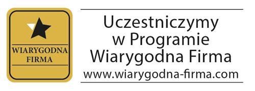 Firma uczestniczy w programie "Wiarygodna Firma"