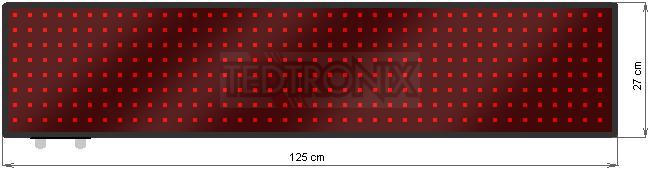 Wyświetlacz Tablica LED Tekstowa R30 125x27 cm