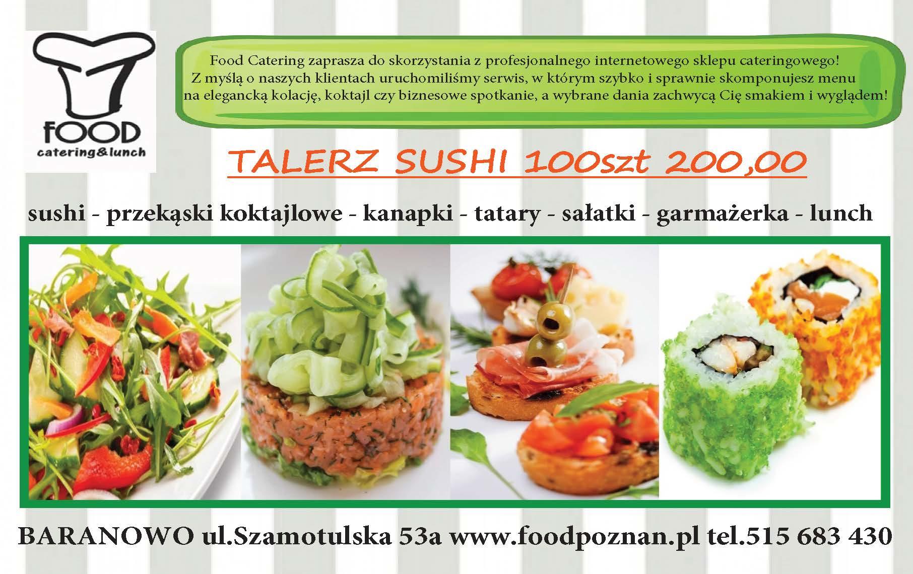 Talerz Cateringowy Sushi 100szt 200, 00, poznań