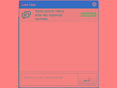 Halo Live Chat - okienko rozmowy - kliknij, aby powiększyć