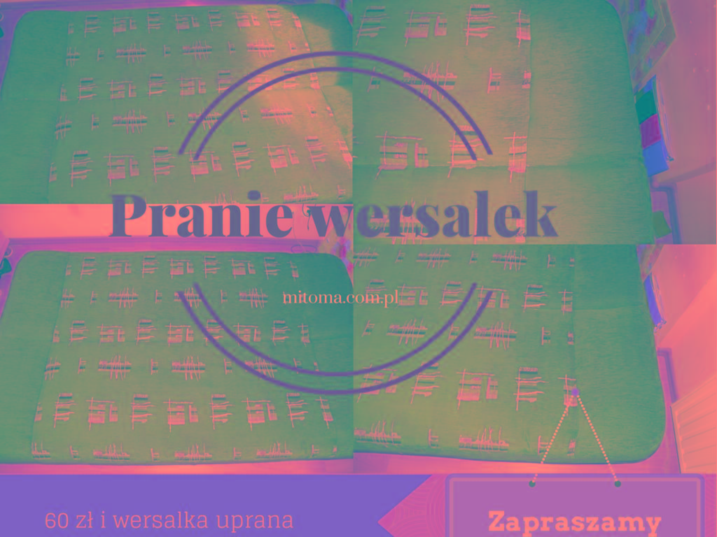 Pranie wersalek Gdańsk