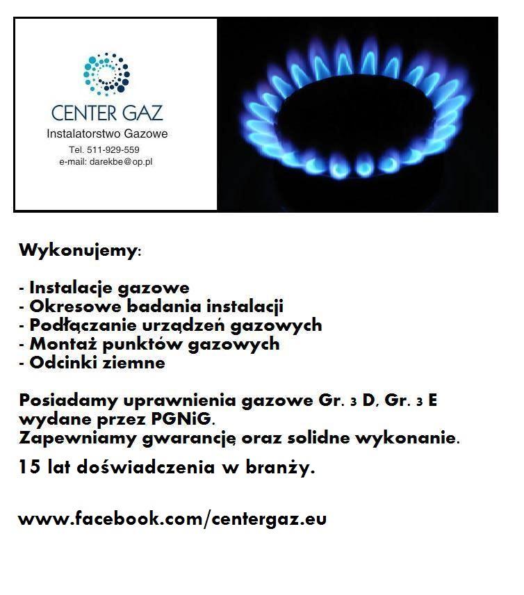 Instalacja gazowa w Twoim domu. Center Gaz, Kajetany, mazowieckie