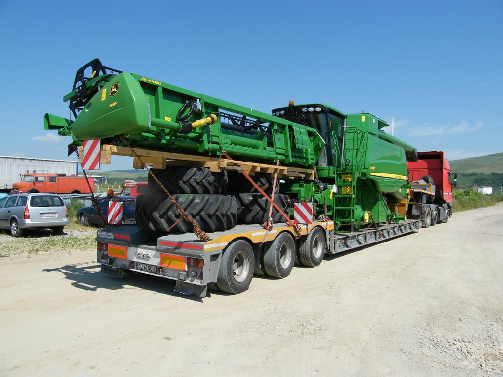 Transport maszyn budowlanych rolniczych ponadgabarytowy specjalny