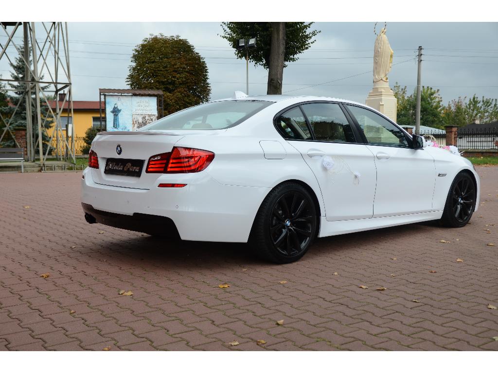 Auto do Ślub BMW F10  do wynajecie białe Częstochowa Śląsk wesela, śląskie