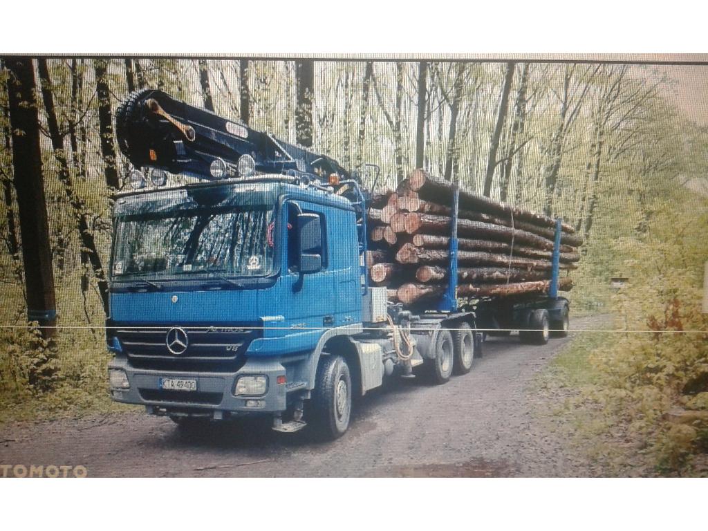 Transport drewna dłużycowego., Radonia, łódzkie