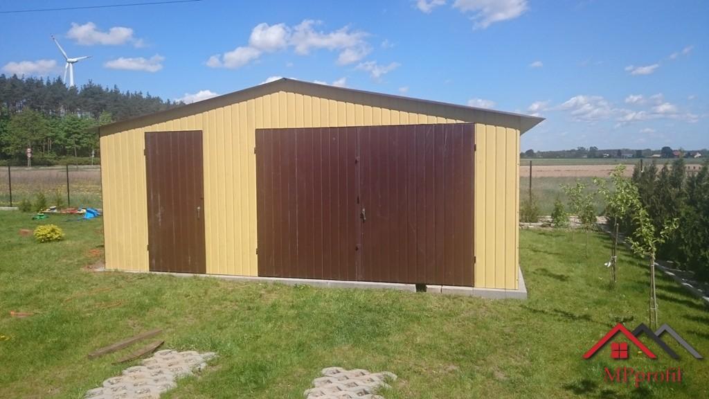 Domek ogrodowy 3x3 drewnopodobny brama uchylna profil, cała Polska