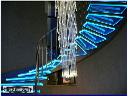 Oświetlenie schodowe - żyrandol światłowodowy Korona