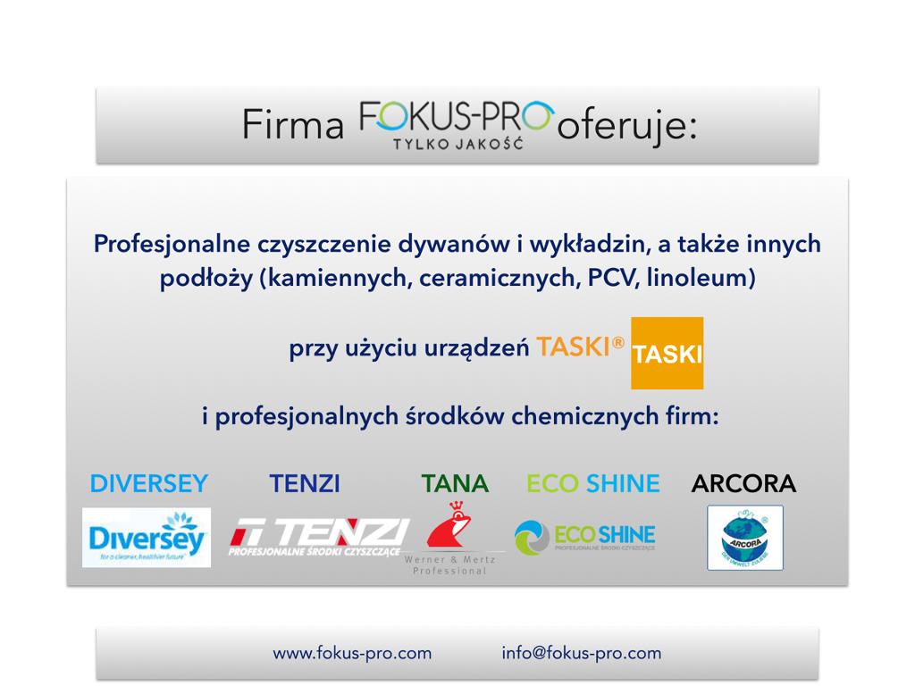 Oferta firmy FOKUS-PRO - DOCZYSZCZANIE POWIERZCHNI