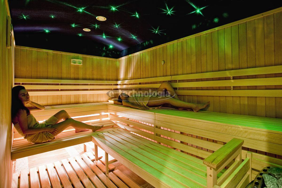 oświetlenie sauny dekoracje sauny sauna led e-technologia