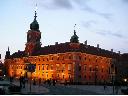 ZAMEK KRÓLEWSKI O ZMROKU; WARSZAWA.