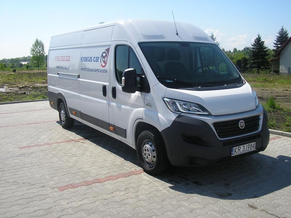 Wynajem Busów Dostawczych Fiat Ducato 2.3 MJ L4H2 Kraków, Czernichów, małopolskie