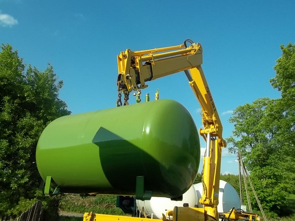 Zbiornik (i) na gaz płynny LPG, propan, montaż