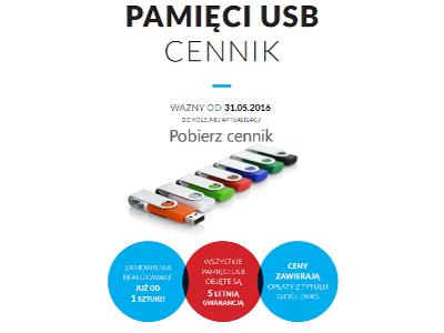 Pendrive - pamięci USB z nadrukiem  - kliknij, aby powiększyć