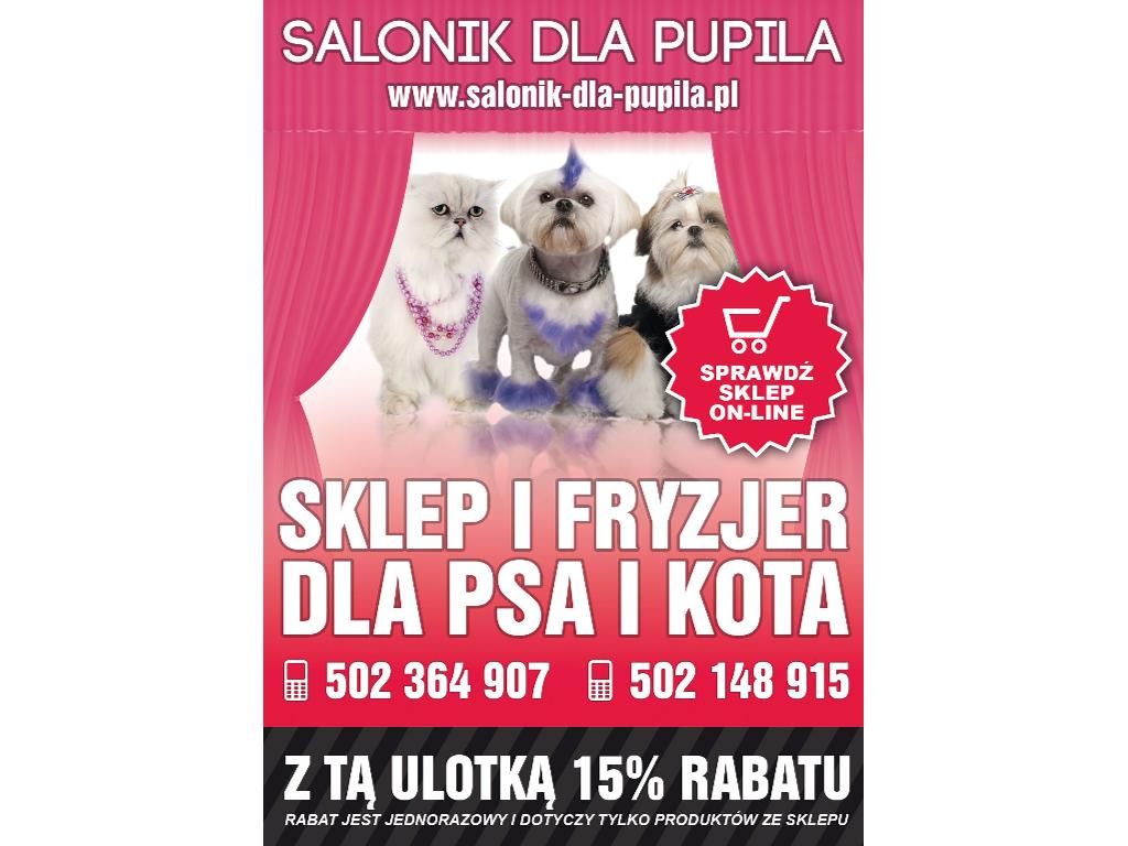 SALONIK DLA PUPILA - FRYZJER I SKLEP ZOOLOGICZNY DLA PSA I KOTA, BYDGOSZCZ, kujawsko-pomorskie