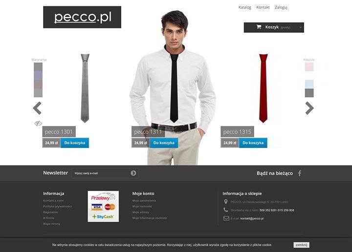 Internetowa sprzedaż krawatów pecco.pl