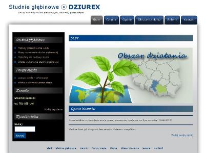 Strona internetowa STUDNIE DZIUREX Bielsko-Biała - kliknij, aby powiększyć