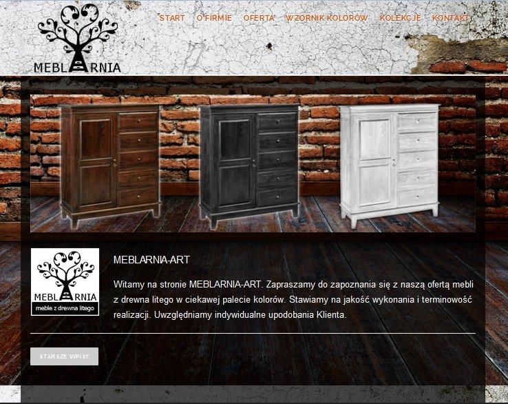 Strona internetowa MEBLARNIA-ART 