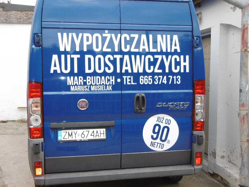 Wypożyczalnia, wynajem, samochodów, dostawczych, 125 zł, netto doba, Poznań, wielkopolskie