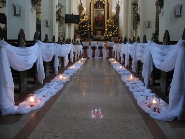 Dekoracje Sali weselnej, dekoracje kościołów., Legnica, dolnośląskie