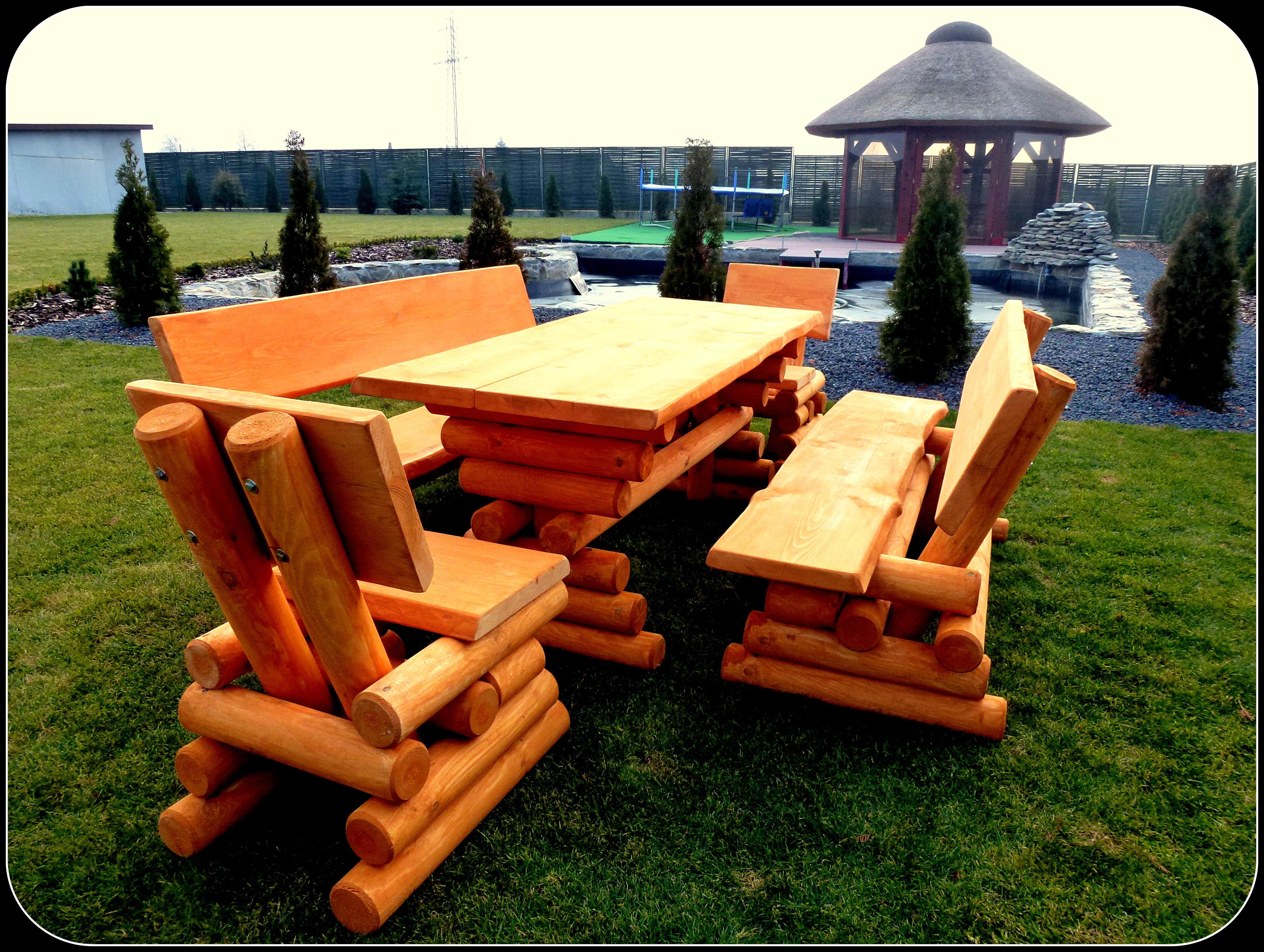 Meble, ogrodowe, drewniane, stół, ławka, krzesło dostawa 100zł kraj, Chojnice