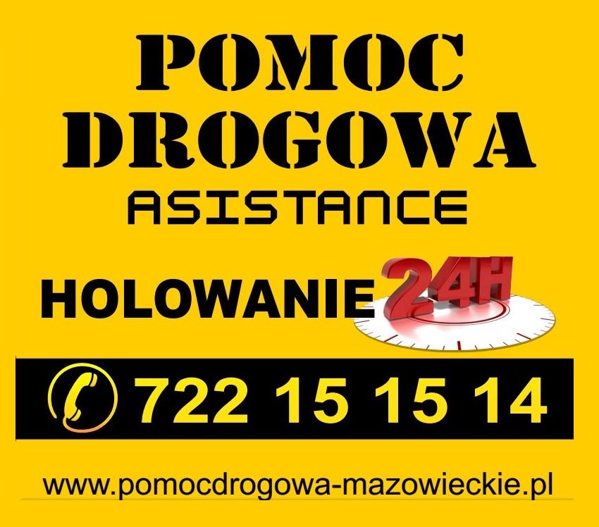 Pomoc drogowa 24h laweta holowanie Kałuszyn Mińsk Siedlce