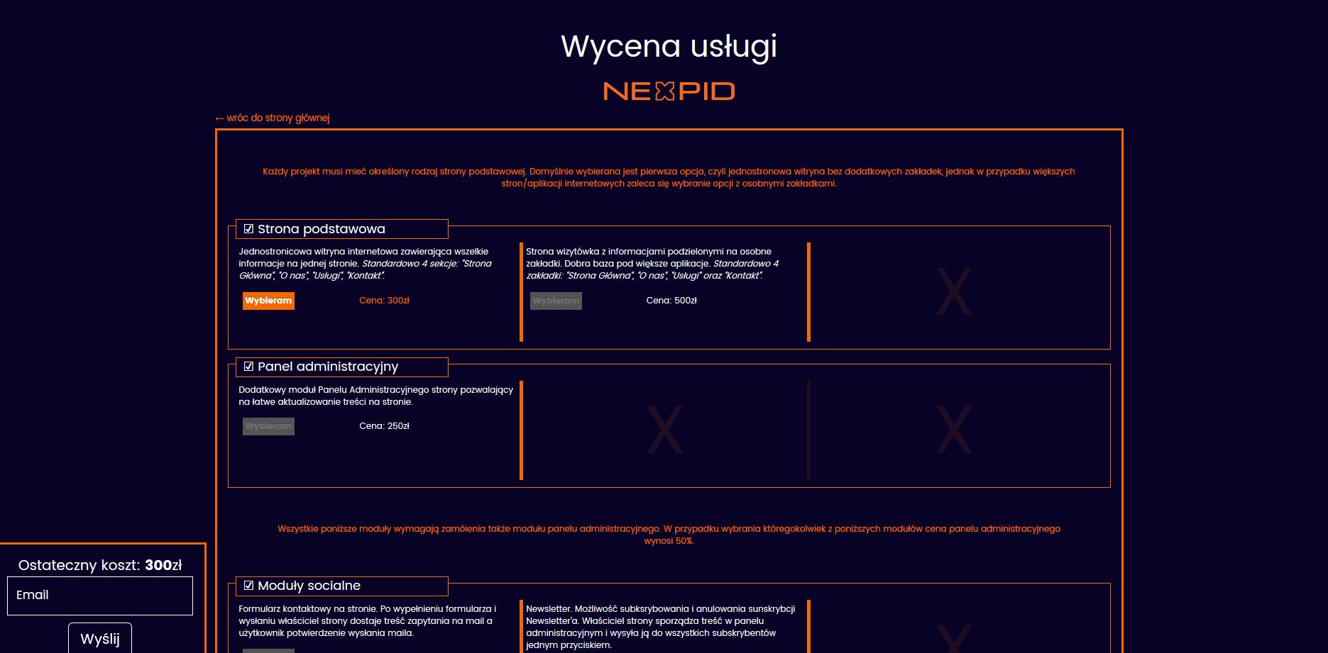 Nexpid - Tworzenie stron i aplikacji internetowych - najlepsze ceny