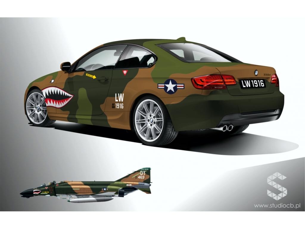 BMW E92 jako F4 Phantom - projekt na zlecenie klienta